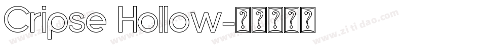 Cripse Hollow字体转换